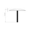 Lot de 10 clous de voirie Acier corten 150 x 120 mm