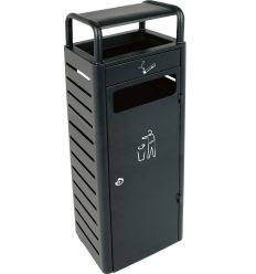 Cendrier 3,3 litres avec corbeille 24 litres