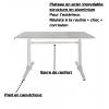 table bistrot en aluminium avantage