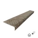 Photo : Nez de marche en aluminium antidérapant larmé Extérieur et Intérieur L 1 m x l 30 x H 15 mm
