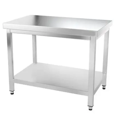 Table de travail Inox 120x60 avec 1 étagère