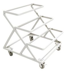 Présentoir fleuriste 3 niveaux Blanc