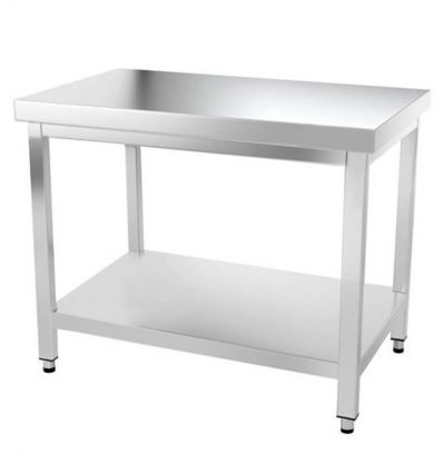 Table en inox dimensions L. 100 x P. 70 cm 1 étage