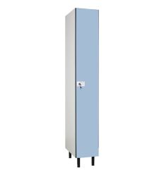 Casier Vestiaire pour Piscine 1 colonne Bleu clair
