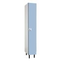 Photo : Casier Vestiaire pour Piscine 1 colonne - Serrure - Bleu clair