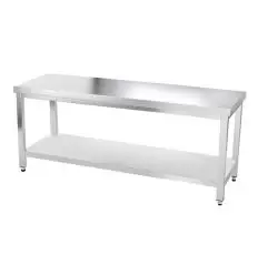 Table de travail en Inox 200x60 1 étagère