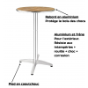 table haute bistrot aluminium design 3
