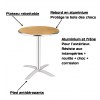 table bistrot en aluminium design 2 avantage