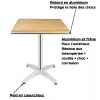 Table bolero en aluminium et frêne design 1 avantage