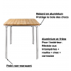 Avantage de la table Bolero design 3 empilable
