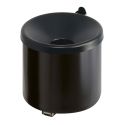 Photo : Cendrier mural anti feu Acier noir RAL 9005