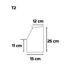 Bordure T2 hauteur et dimensions