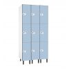 Casiers Piscine Multicases 3 colonnes/9 casiers Bleu clair