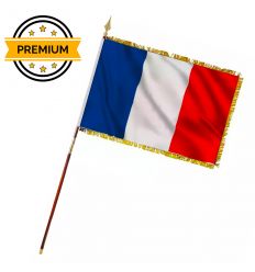 Drapeau français intérieur Premium en Decotex