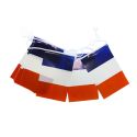 Photo : Guirlande Bleu Blanc Rouge en Plastique ou Tissu Plastique - 10 pavillons 20 x 30 cm (5m)
