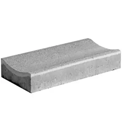 Bordure caniveau CC2 en béton double pente