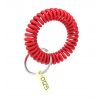 Bracelet Spiral Élastique Rouge pour Casiers Plaque Numérotée