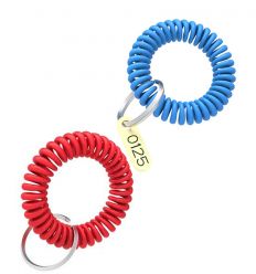 Bracelets Rouge et Bleu avec/sans plaques numérotées
