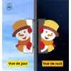 Décor de bonhomme de neige rétroréfléchissant