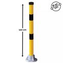 Photo : Potelet de Protection en Acier jaune et noir