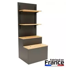 Présentoir Fleuriste Professionnel à Gradins avec Étagères