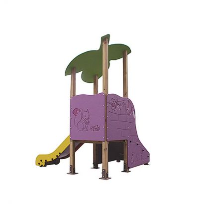 Structure de jeu extérieur face arrière