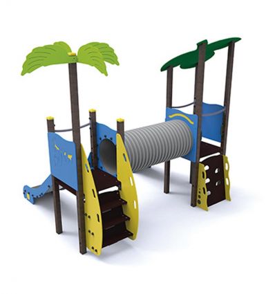 Parc de jeux composite recyclé face arrrière