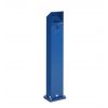 Cendrier colonne 2 litres en acier galvanisé couleur bleu gentiane