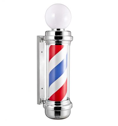 Barber Pole Classique avec Globe Lumineux LED