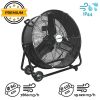 Ventilateur industriel gros débit sur roues avec kit brumisateur