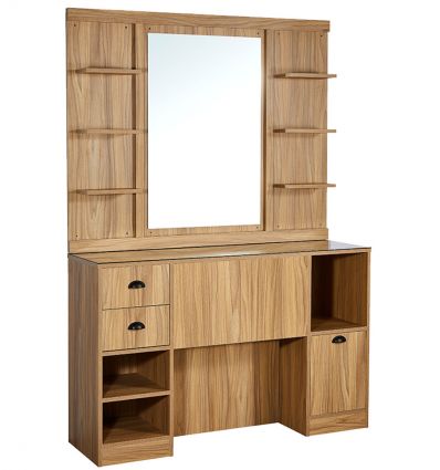 Coiffeuse Barbier en Bois avec Miroir