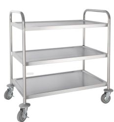 Chariot de Service 3 Niveaux dimensions plateaux 500x800