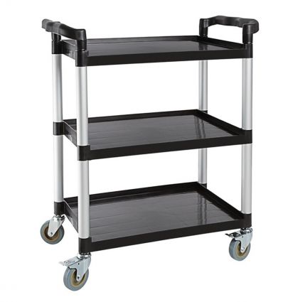 Chariot avec 3 plateaux en Polypropylene dimensions plateaux de 410x630
