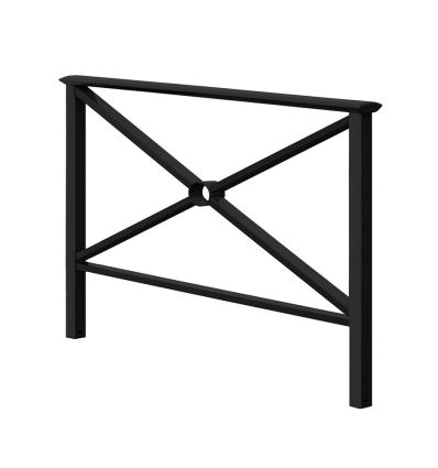 Barrière croix de saint andré noire