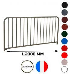 Barrière trottoir à barreaux L.2000 mm