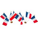Photo : Drapeau de Table Tricolore - Lot de 10