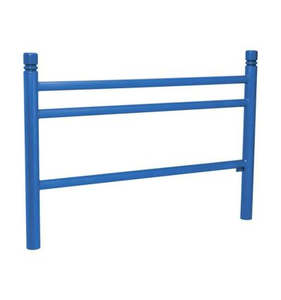 Barrière trottoir avec lisses horizontales City Bleu Gentiane