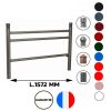 Barrière trottoir avec lisses horizontales City Gris aluminium