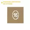 Pochoir vitesse 15 km/h ovale en bois