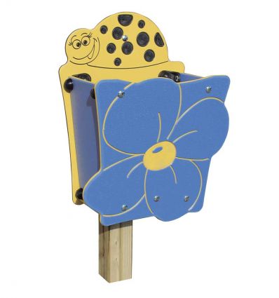 Poubelle ludique en forme de fleur