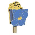 Photo : Poubelle ludique en bois Fleur - 30 litres