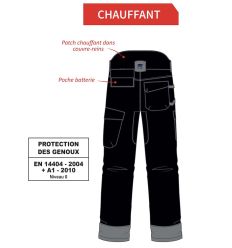 Pantalon professionnel Chauffant