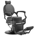 Photo : Fauteuil de Barbier en Simili Cuir Noir