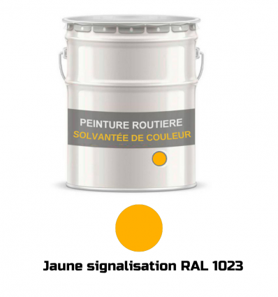 peinture routière solvantée jaune signalisation