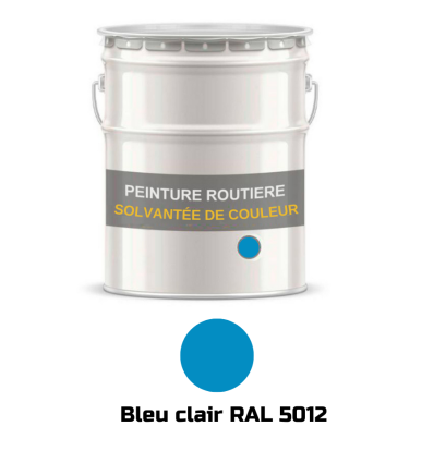 peinture routière solvantée bleu clair