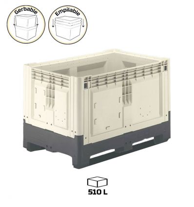 Caisse palette pliable 510L