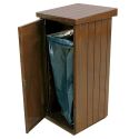 Photo : Poubelle béton grande capacité Brun noisette RAL 8011
