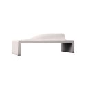 Photo : Banc béton design dossier vague