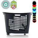 Photo : Panier pour Magasin à Roulettes 55L Noir