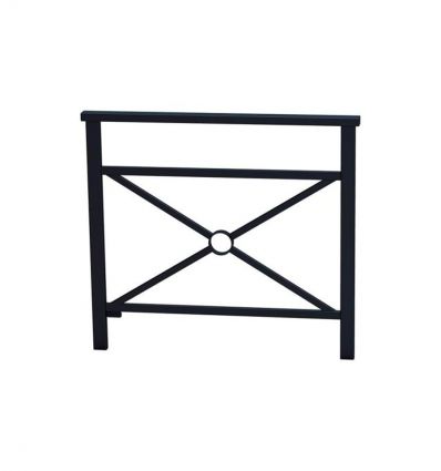 Barrière croix de saint andré L.1000 mm noir